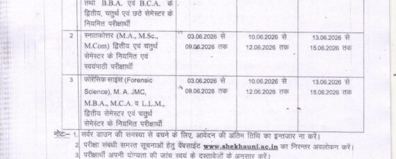Exam Form Fill Date